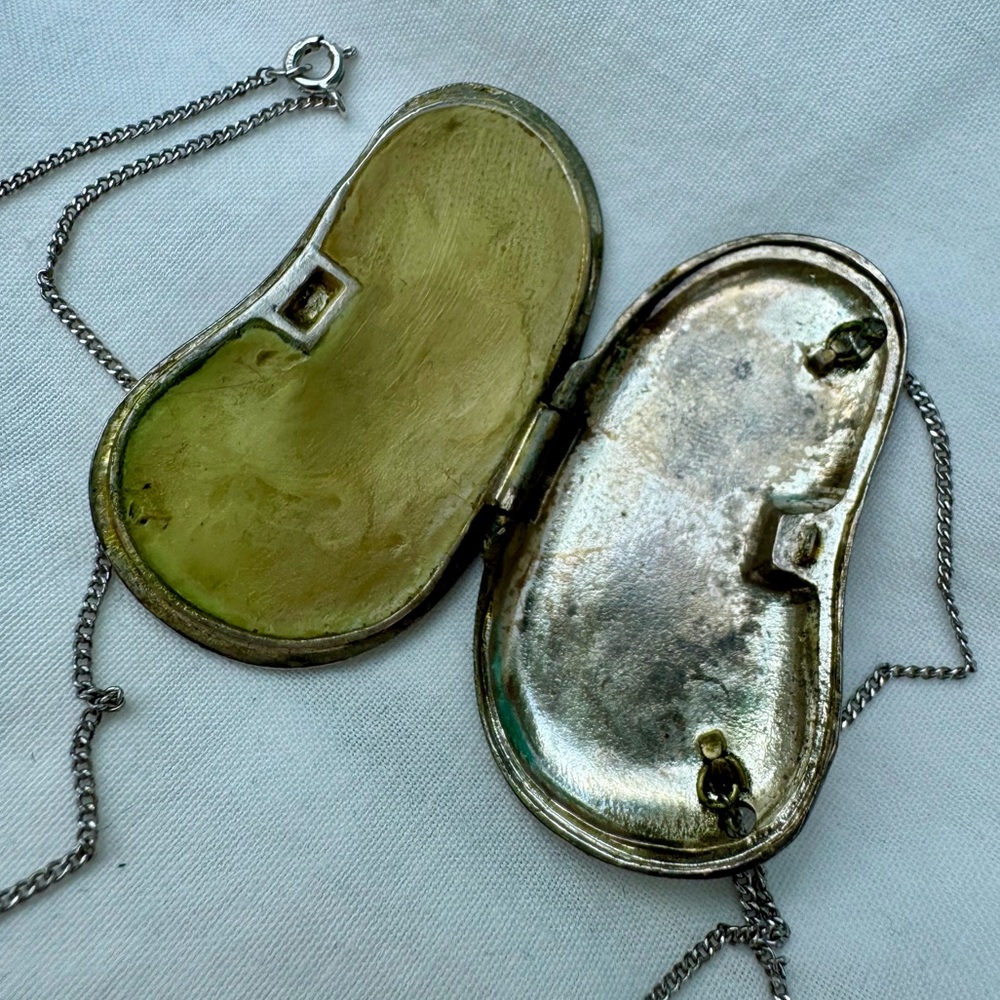 Vintage Elsa Peretti / Halston Bean Perfume Compact Tiffany box and pouch - Picture 5 of 8